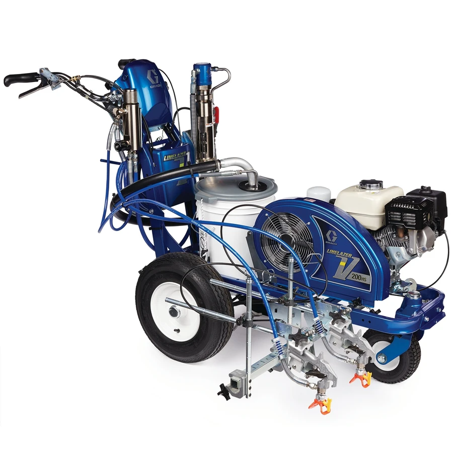 Graco 17H461 LineLazer V 200HS Standard Series Gas Hydraulic Airless Line Striper, 2 Manual Guns