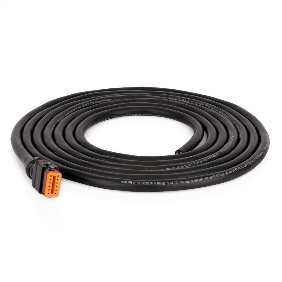 Graco 26A884 COMPACT DYNA-STAR® WIRING EXTENSION, 12-PIN DT, 12-WIRE COLOR CODED 20 FT WIRING CABLE, FLYING LEADS