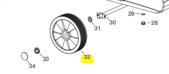 Veloci Heater Replacement Wheel 300 - 25 Ruota 300 - 25 – 48.9007
