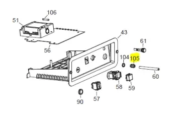 Veloci Heater Replacement Cable fastener PG 13,5 – 48.9035