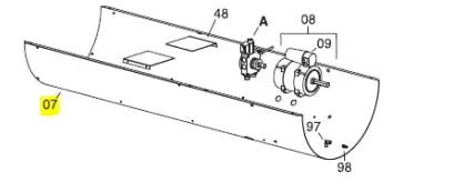Veloci Heater Replacement Lower Body - Blaze 200 – 48.9068
