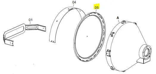 Veloci Heater Replacement Irradiation  front disc – 48.9111