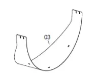 Veloci Heater Replacement Lower protection – 48.9124