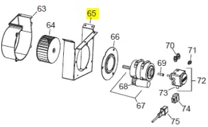 Veloci Heater Replacement Fan support bracket – 48.9156