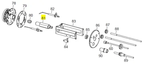 Veloci Heater Replacement Nozzle Support - Fire 155 – 48.9173