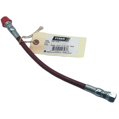Titan 316-516 HOSE, 3/16" X 10 1/2" RED (LAST ONE IN STOCK)