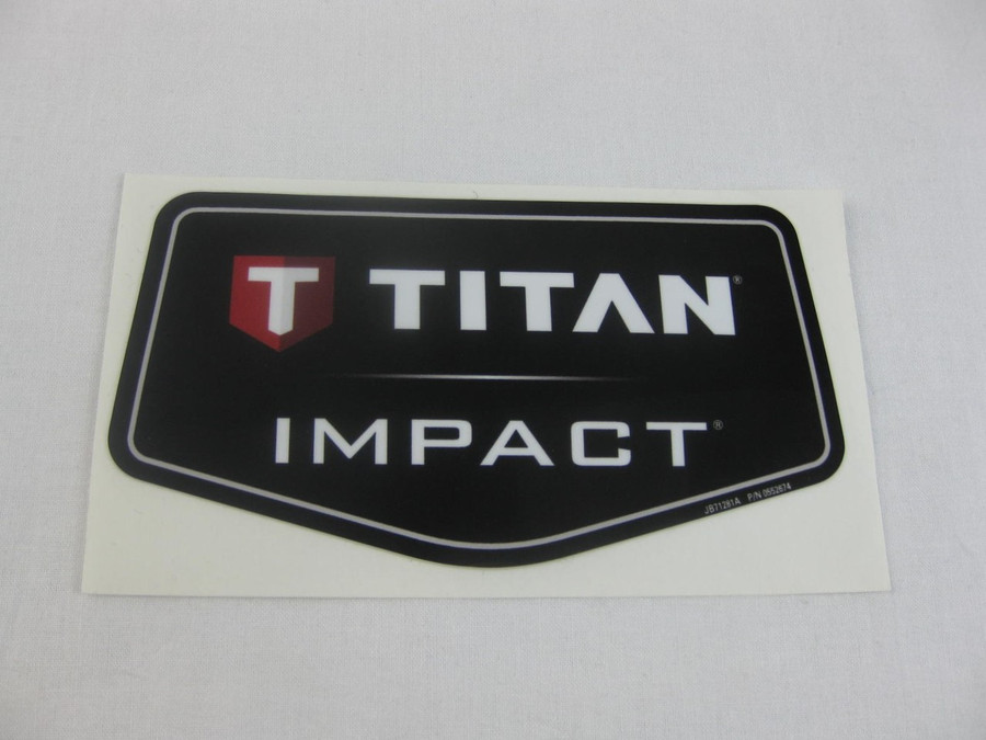 Titan 0552674 or 805-809 Medium Front Label -OEM