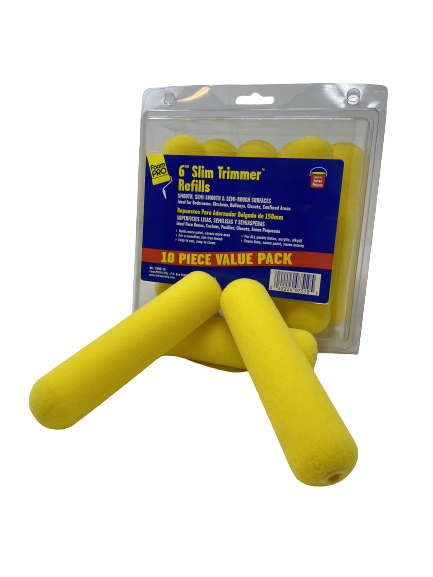 FOAM PRO 6" FOAM ROLLER REFILL 10 PACK