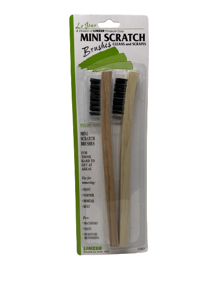 MINI NYLON BRISTLE SCRATCH BRUSHES 2 PACK