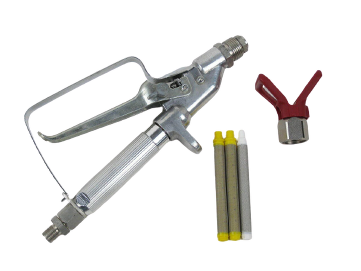 AIRLESS IN-LINE SPRAY GUN W/ GUARD & FILTERS 3300PSI