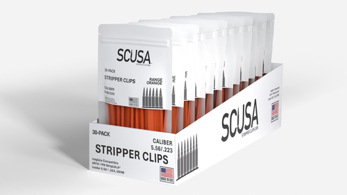 Case of SCUSA Stripper Clips™ 5.56 / .223 - ORANGE (12 Packs)