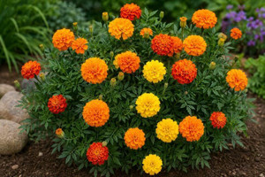 Dwarf French Marigold Flowers
