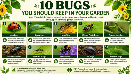 10 Bugs You Should Keep in Your Garden
