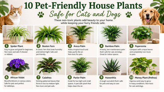 10 Pet-Friendly House Plants Safe for Cats and Dogs