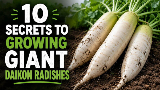 10 Secrets to Growing Giant Daikon Radishes