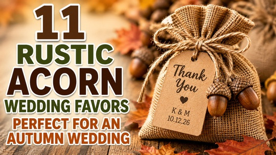 11 Rustic Acorn Wedding Favors Perfect for an Autumn Wedding