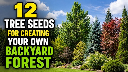 12 Tree Seeds for Creating Your Own Backyard Forest