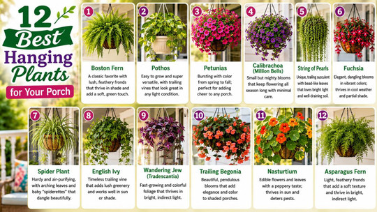 12 Best Hanging Plants for Your Porch