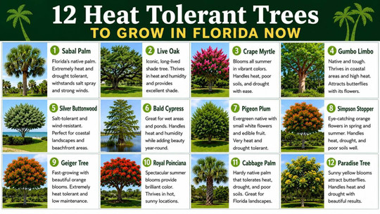 12 Heat Tolerant Trees to Grow in Florida Now