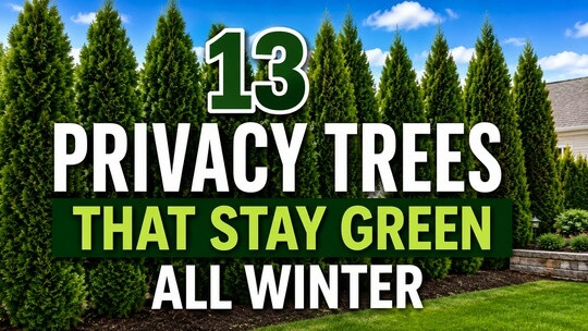 13 Privacy Trees That Stay Green All Winter