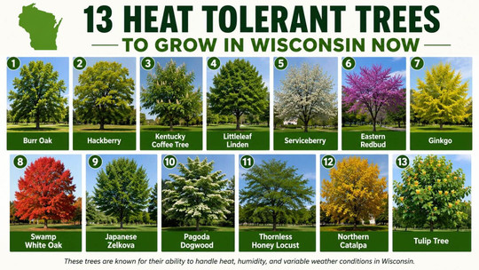 13 Heat-Tolerant Trees to Grow in Wisconsin Now