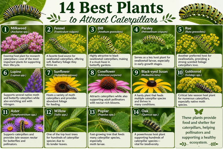 14 Best Plants to Attract Caterpillars 