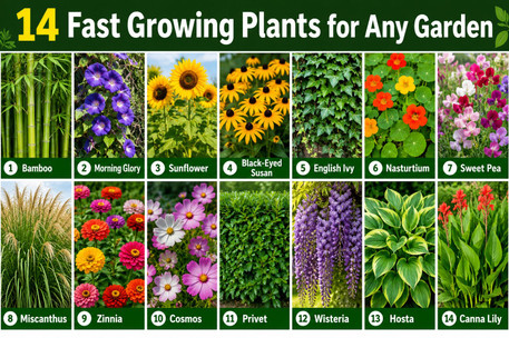 14 Fast Growing Plants for Any Garden