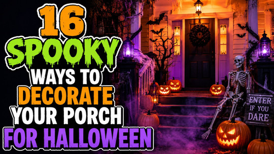 16 Spooky Ways to Decorate Your Porch for Halloween