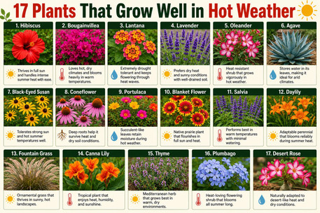 17 Plants That Grow Well in Hot Weather