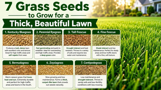 7 Grass Seeds to Grow for a Thick, Beautiful Lawn