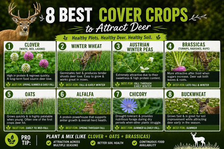 8 Best Cover Crops to Attract Deer