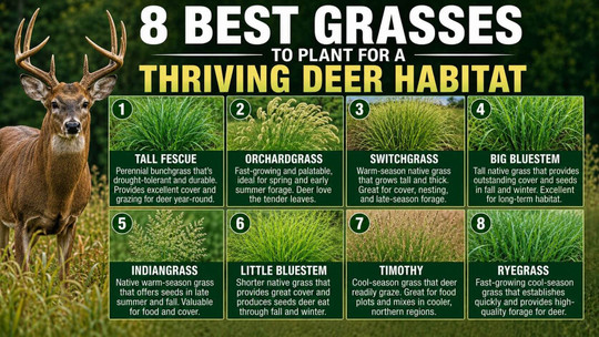 8 Best Grasses to Plant for a Thriving Deer Habitat