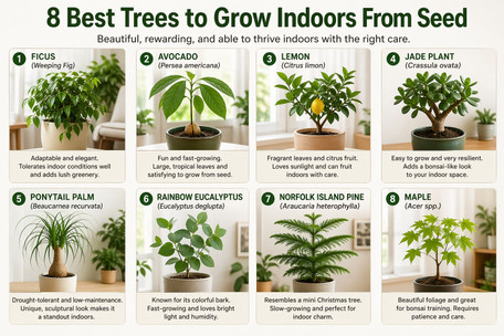 8 Best Trees to Grow Indoors From Seed