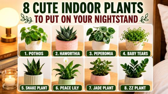 8 Cute Indoor Plants to Put on Your Nightstand