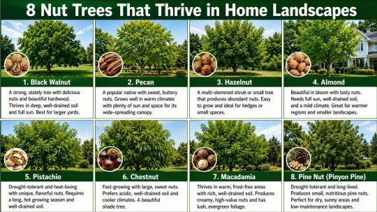 8 Nut Trees That Thrive in Home Landscapes