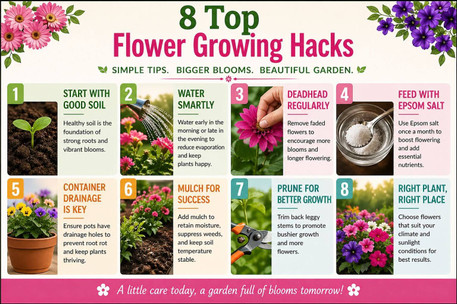 8 Top Flower Growing Hacks