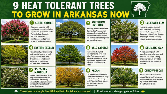9 Heat-Tolerant Trees to Grow in Arkansas Now