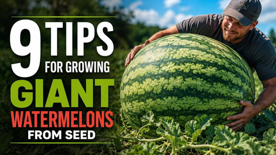 9 Tips for Growing Giant Watermelons From Seed