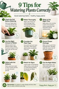 9 Tips for Watering Plants Correctly