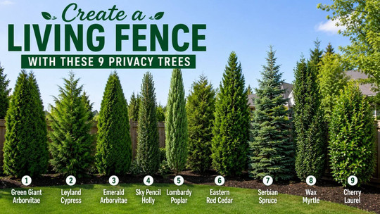 Create a Living Fence with These 9 Privacy Trees