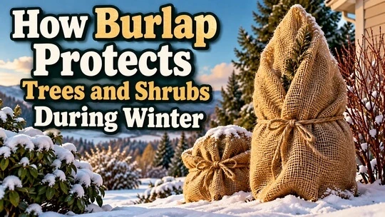 How Burlap Protects Trees and Shrubs During Winter