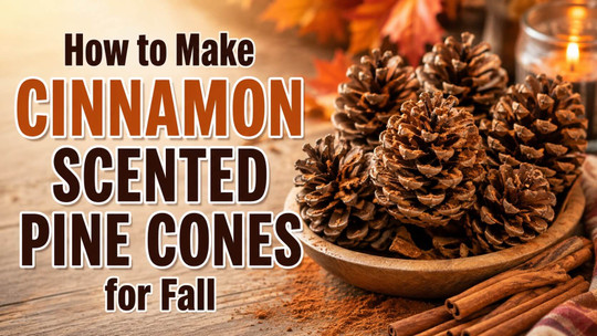 How to Make Cinnamon Scented Pine Cones for Fall