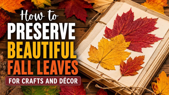 How to Preserve Beautiful Fall Leaves for Crafts and Decor