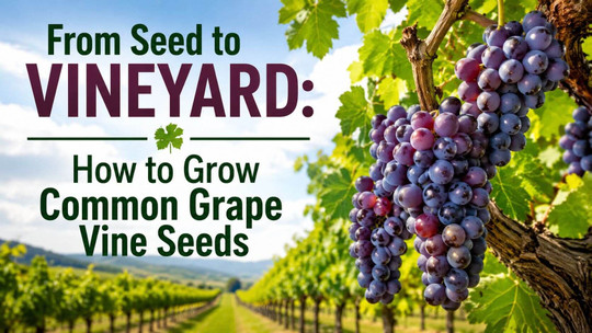 From Seed to Vineyard: How to Grow Common Grape Vine Seeds