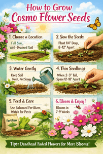 How to Grow Cosmo Flower Seeds