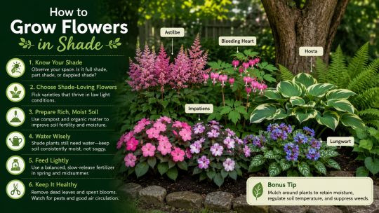 How to Grow Flowers in Shade