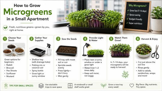 How to Grow Microgreens in a Small Apartment