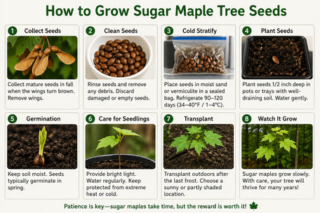 How to Grow Sugar Maple Tree Seeds