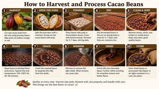 How to Harvest and Process Cacao Beans