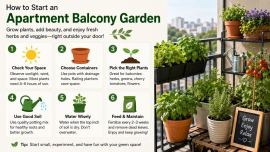 How to Start an Apartment Balcony Garden